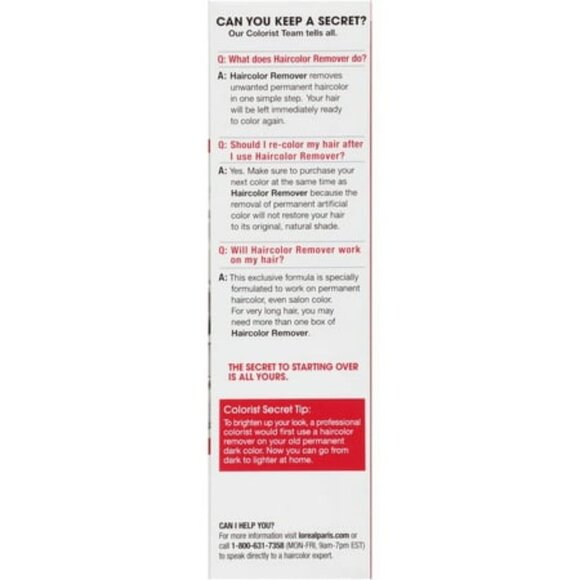 L'Oreal Paris Colorist Secrets Hair Color Stain Remover Kit - Picture 4 of 4